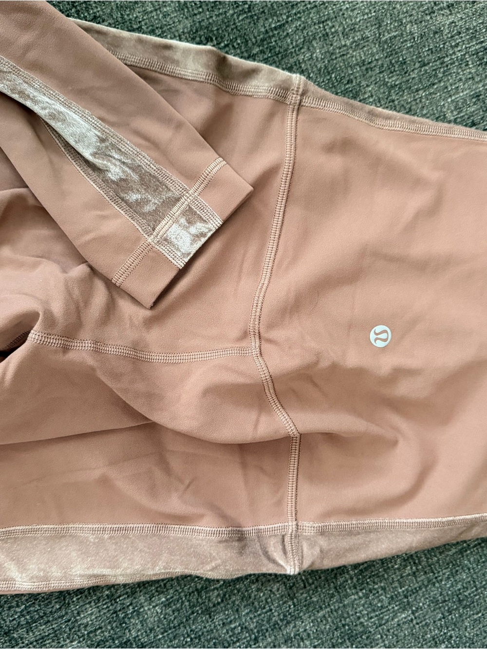 lululemon athletica Women's Dusty Rose High-Rise Leggings with Shimmer Trim